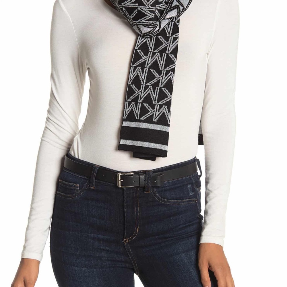 Lurex Logo Scarf